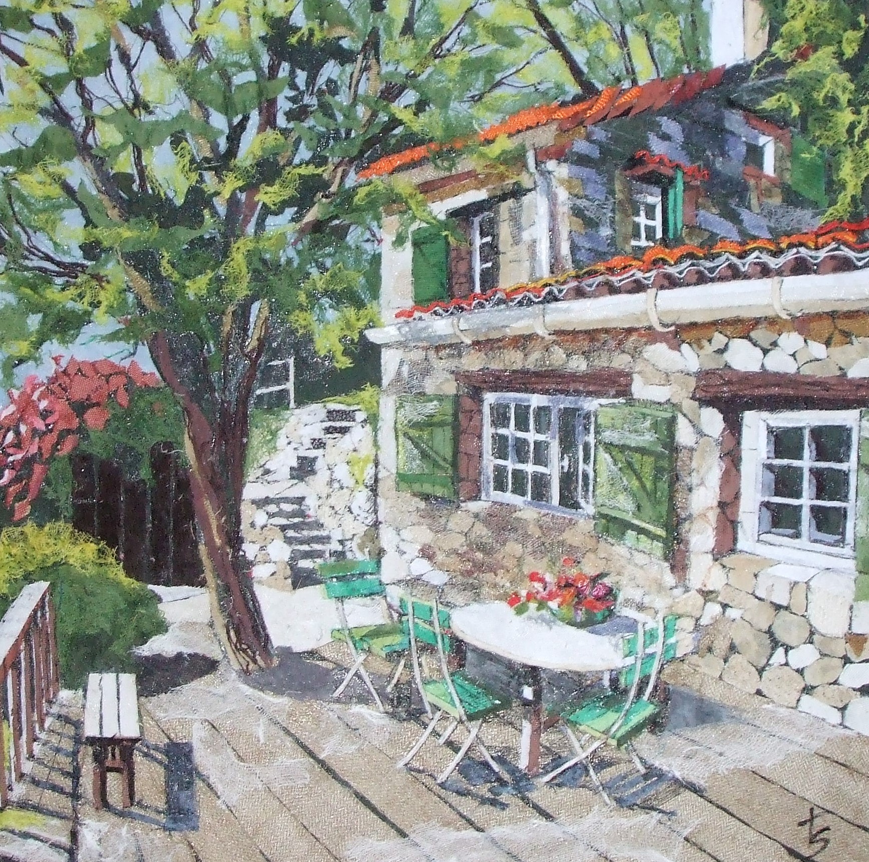 Árnyas terasz